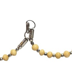 Vintage Multicolor Beaded Necklace With Natural Stone & Metal Accents Jewelry