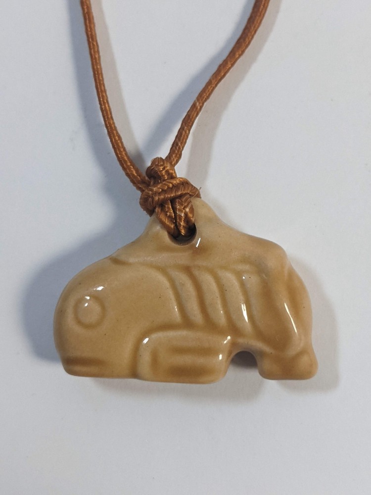 Vintage Free Willy 2 Mystical Whale Pendant Ceramic With Original Cord *READ