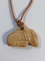 Vintage Free Willy 2 Mystical Whale Pendant Ceramic With Original Cord *READ
