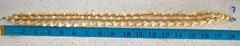 Vintage Carved Bovine Bone Bead Necklace Triple Strand Statement Piece 18″