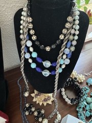 Antique Vtg to Now Rhinestone Costume Jewelry Lot 96+ Pcs Vendome Germany Silver