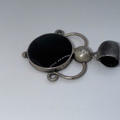 925 Sterling Silver And Black Onyx Pendant