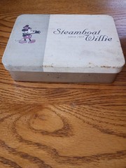 steamboat willie watch in good condition never worn box has a touch of rust
