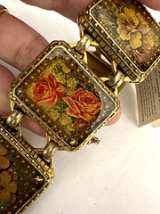 MAXIMAL ART John Wind Floral Bouquets Spring Sparkle Collection Bracelet Vintage