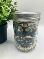 Vintage and Contemporary Mystery Jewelry Jar – Good Condition – 7