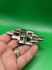BEAUTIFUL VINTAGE Art Deco Emerald Green Rhinestone Belt Buckle