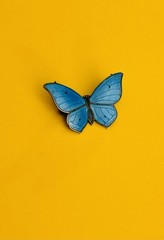 Marius Hammer Butterfly Brooch 930 Silver Blue Enamel Norway Norwegian REPAIR