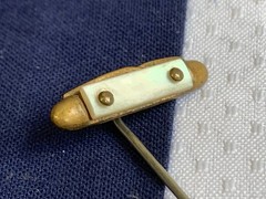 Vtg – Antique Stick Pin Lot Enamel Rhinestone Cloisonne Locket Costume Jewelry