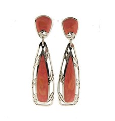 Berebi Enamel Dangle Earrings Gold tone