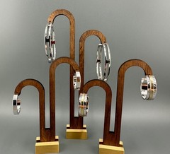 Vintage Hoop Earrings Lot Silver Gold Tone Thick Mixed Sizes Pierced 1990s