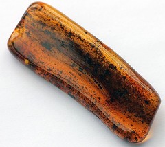 VINTAGE/ ANTIQUE GENUINE BALTIC AMBER BROOCH WITH FOSSILS AND INSECT 17.32g
