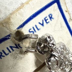 VINTAGE ESTATE SPENCER CO. 925 STERLING SILVER Minute Man CHARM