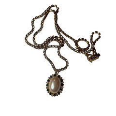 Monet Costume Pearl Emerald Necklace Baroque Glamorous Princess Elegant Dressy