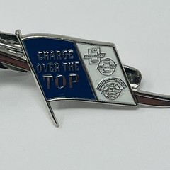 Chevrolet Dealer Employee Award Tie Bar Clip Charge Over the Top Sword Balfour
