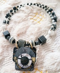 Suzanne Bellows 3 Piece Signed Necklace, Bracelet & Earrings. One Of A Kind!