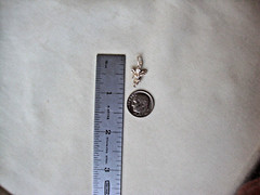 VINTAGE 1970-80s TINY 3D CHERUB ANGEL STERLING SILVER STAMP 925 CHARM/PENDANT