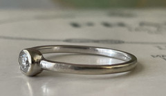 Simple Stackable Petite 14K Gold CID Clyde Duneier Ring Sz 6.5 and 1.38 g
