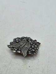Collection Of 5 Birds And Bloom Pewter Brooches. Signed, 4 Limited Edition