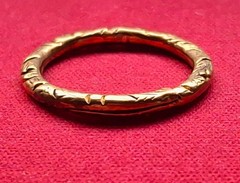 Large Antique Gold Filled SPLIT RING 25mm or 1″ Albertina Watch FOB Finding