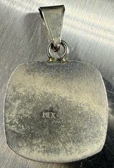 Vintage Sterling Silver Turquoise Pendant – 9g/.925
