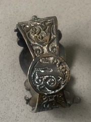 Vintage Antique Moroccan Enamel Berber Cuff Bracelet Ethnic Tribal Bangle