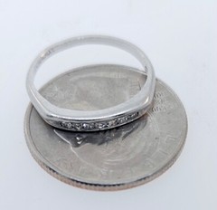 Antique Art deco 1920’s Platinum Diamond Channel Set Wedding Band