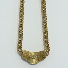 Jackie Collins Vintage 80’s Panther Gold Plated Two Tone Chain Link Necklace
