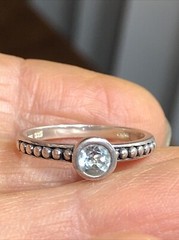 21. T&Co Town and Country Sterling 925 14K Stackable Gemstone Rings 6-6.25s, 5pc