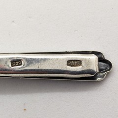 Vintage Luxury Soviet tie Clip made of ⭐875 Silver with the Star USSR hallmark#4