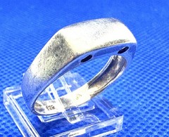 A28 Minimalistic Modernist 925 Silver Ring 3.69g Size 10 Vintage 1960s USA
