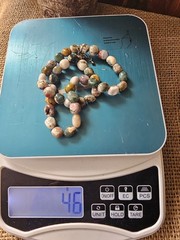Ocean Jasper Beaded Necklace 16/18″ Polished Beads Smooth 6/10mm Multi Color Sz
