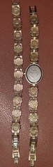 FMD Vintage Cameo Watch Bracelet Set Gold Tone MOP Face 7″ Adjustable Working
