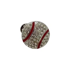 Sports Ball Brooch Pins Rhinestone Football Basketball Soccer Baseball