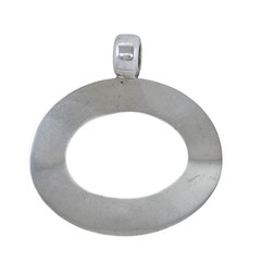 Vintage Sterling Silver 925 Oval Slide Pendant