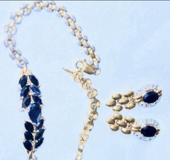 3.67C Sapphire Bracelet 7.5 Inches Long