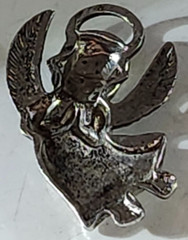 Vintage Sterling Silver FLYING CHERUB #40 Charm for a Bracelet, 2.46g