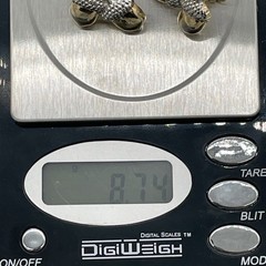 Vintage Unbranded Silver & Gold Toned Acorn Earrings With Screw-Back Closure