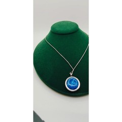 Vintage Taxco Sterling Silver Blue Turquoise Necklace Earrings Ring Set Mex 925