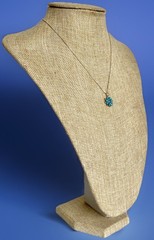 Vintage Zuni Native American Sterling Silver Flower Pendant Necklace 15″ Long