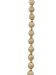 Vintage Silk Thread Wrapped Bead Necklace w/ Gold Bead Spacers