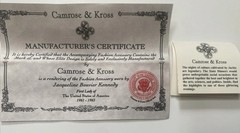Camrose & Kross Jacqueline Kennedy Sapphire And Crystal Gold Link Bracelet