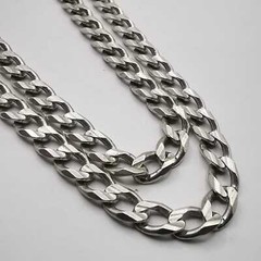 Vintage 925 Sterling Silver 21.3″ Curb Chain Necklace 25.22g Unisex Adult