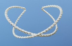 NWT Clair’s Silver Tone ROPE Style FASHION CUFF BRACELET One Size Fits All