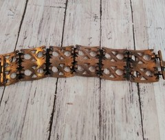 Vintage Copper Renoir Infinity Bracelet