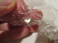 AVON Many Wishes 3 Pc Stackable Ring Set /Silvertone Heart, 2Stars Half Moon 8