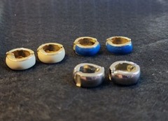 Vintage 1980s Huggie Hoop Earrings 3pair