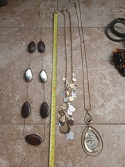 Vintage-Modern Costume Jewelry Mix Lot 20+ Necklaces Watches Earrings Bracelets