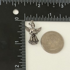 Vintage Hayward 925 Sterling Silver November Guardian Angel 3D Charm Pendant