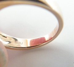 Rose Gold on Sterling Silver 925 Natural Irradiated Morganite Size 6 Ring