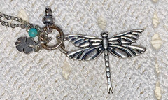 Lot 5 Pc MODERN JEWELRY Necklace Ring Pendant OCTOPUS Lapis DRAGONFLY Lot #8